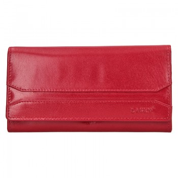 Dámská kožená červená peněženka (KDP245)