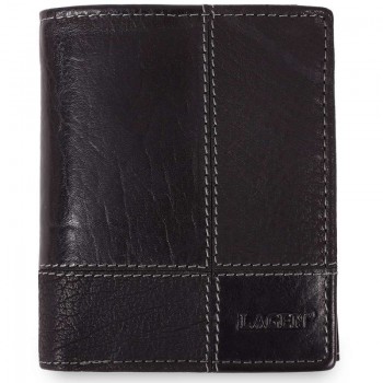Černá kožená pánská peněženka na výšku (PPN249)