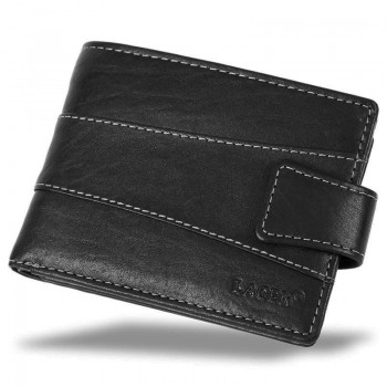 Černá pánská kožená peněženka na šířku (PPN262)