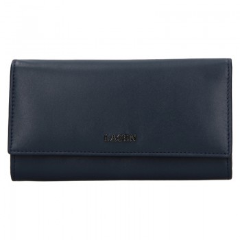 Luxusní modrá dámská kožená peněženka (DPN262)