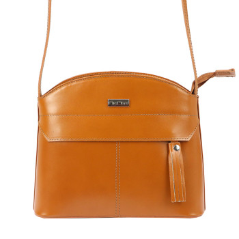 Kožená kabelka MiaMore hnědá KZ2241817