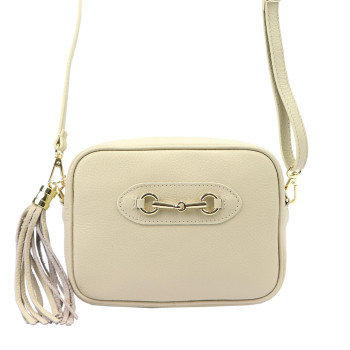 Kožená kabelka Luka béžová KZ2247883