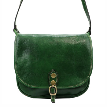 Kožená kabelka Florence zelená KZ2248236