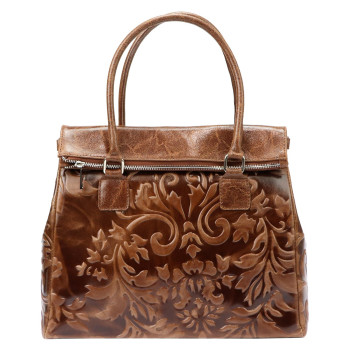 Kožená kabelka Luka hnědá KZ2249482