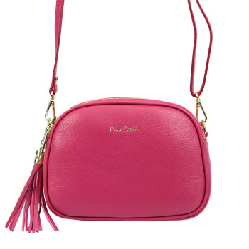 Kožená kabelka Pierre Cardin fuchsiová KZ2241665