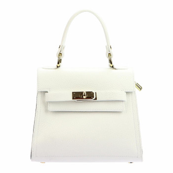 Kožená kabelka Luka bílá KZ2242803