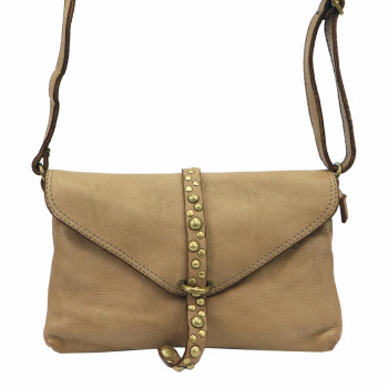 Kožená kabelka VS béžová KZ2247418