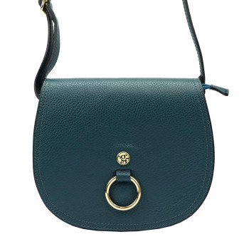 Kožená kabelka Gregorio petrolejová KZ2249807