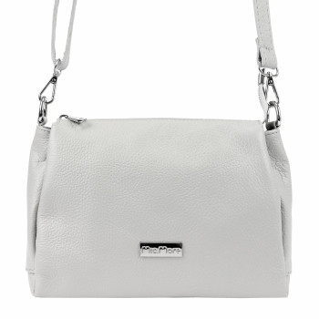 Kožená kabelka MiaMore šedá KZ2250163