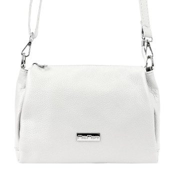 Kožená kabelka MiaMore bílá KZ2250164