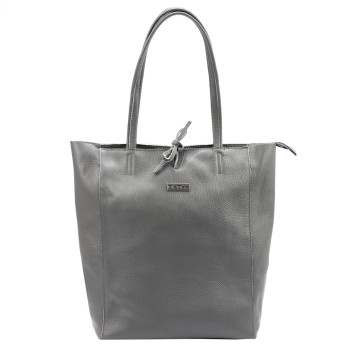 Kožená kabelka MiaMore šedá KZ2242861