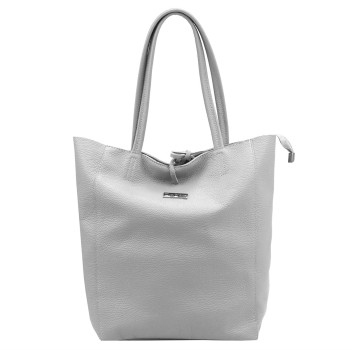 Kožená kabelka MiaMore šedá KZ2248631