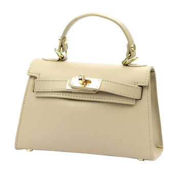 Kožená kabelka Luka béžová KZ2251801