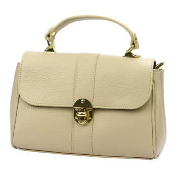 Kožená kabelka Luka béžová KZ2251813