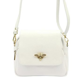 Kožená kabelka Luka bílá KZ2251323