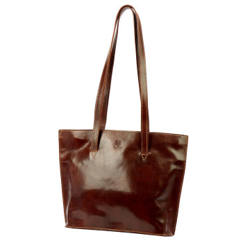 Kožená kabelka Florence hnědá KZ2253701