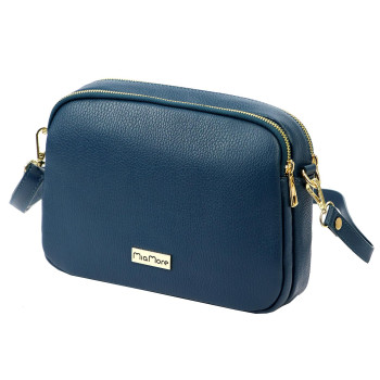 Kožená kabelka MiaMore petrolejová KZ2253876