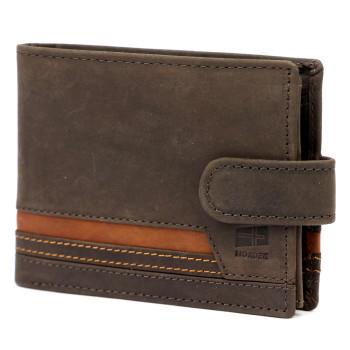 Pánská kožená peněženka Nordee hnědá KZ2254403