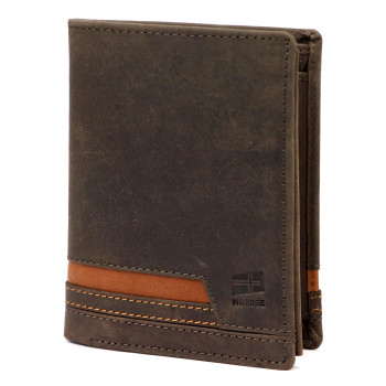 Pánská kožená peněženka Nordee hnědá KZ2254406