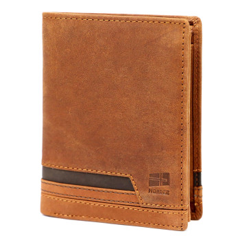 Pánská kožená peněženka Nordee hnědá KZ2254407