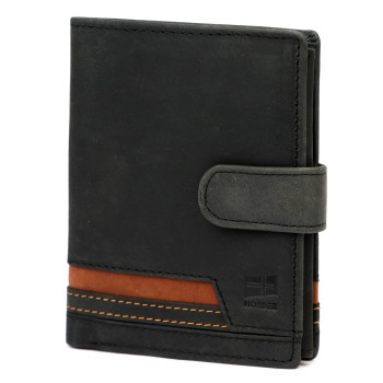 Pánská kožená peněženka Nordee černá KZ2254408