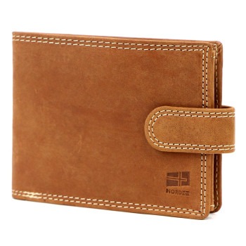 Pánská kožená peněženka Nordee hnědá KZ2254414