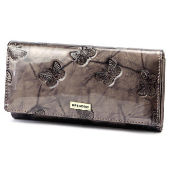 Dámská kožená peněženka Gregorio šedá KZ2252665