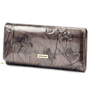 Dámská kožená peněženka Gregorio šedá KZ2252671
