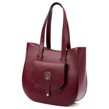 Kožená kabelka Gregorio vínová KZ2255872