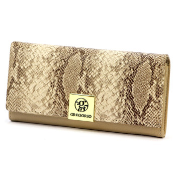 Dámská kožená peněženka Gregorio béžová KZ2255204