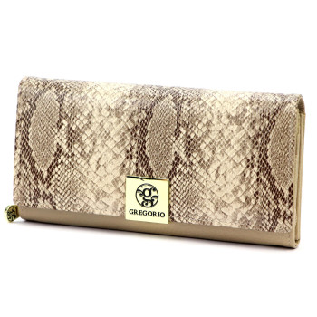 Dámská kožená peněženka Gregorio béžová KZ2255206