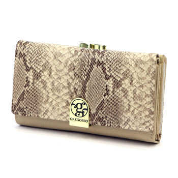 Dámská kožená peněženka Gregorio béžová KZ2255208