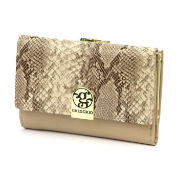 Dámská kožená peněženka Gregorio béžová KZ2255209