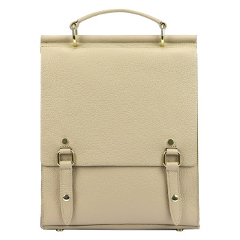 Dámský kožený batoh Luka béžový (KZ2240621) 8l