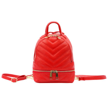 Dámský kožený batoh Luka červený (KZ2251072) 3,5l