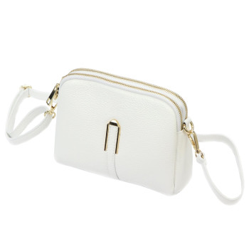 Kožená kabelka Luka bílá KZ2256695