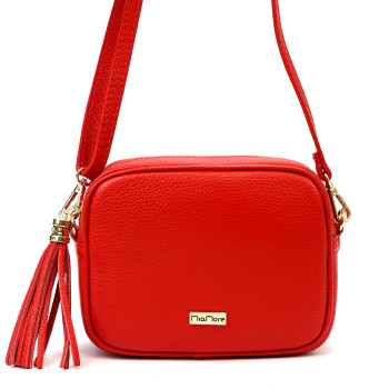 Kožená kabelka MiaMore červená KZ2256288