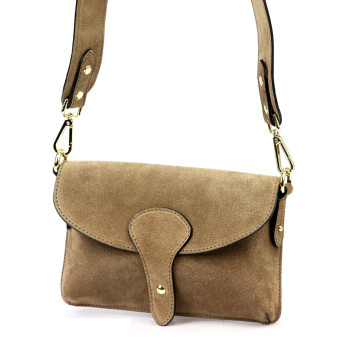 Kožená kabelka béžová Luka KZ2257605