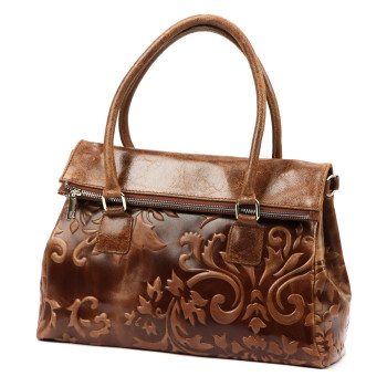 Kožená kabelka Luka hnědá KZ2258606