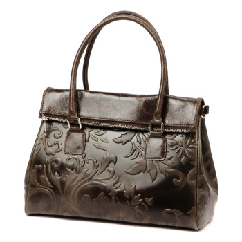 Kožená kabelka Luka hnědá KZ2258607