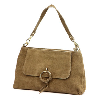 Kožená kabelka Luka béžová KZ2258756