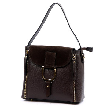 Kožená kabelka Luka hnědá KZ2259010