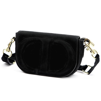 Kožená kabelka Luka černá KZ2258985