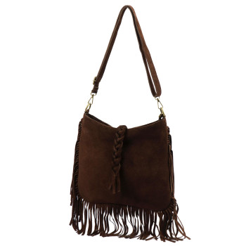 Kožená kabelka Luka hnědá KZ2259117