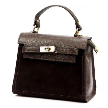 Kožená kabelka Luka hnědá KZ2259067