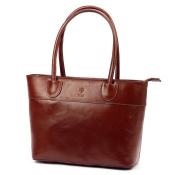 Kožená kabelka Florence hnědá KZ2234775