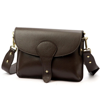 Kožená kabelka Luka hnědá KZ2259253