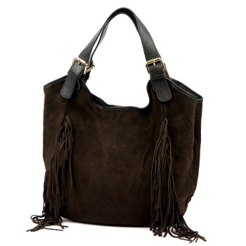 Kožená kabelka Luka hnědá KZ2258758