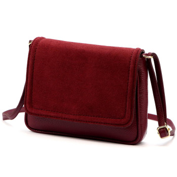 Kožená kabelka Luka vínová KZ2259622