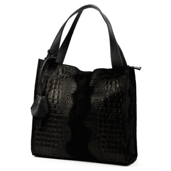 Kožená kabelka Luka černá KZ2259637